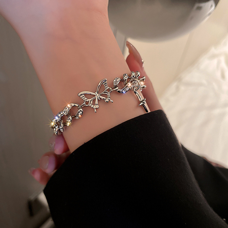 Butterfly Cross Bracelet Bracelet Net Red Temperament Design Bracelet