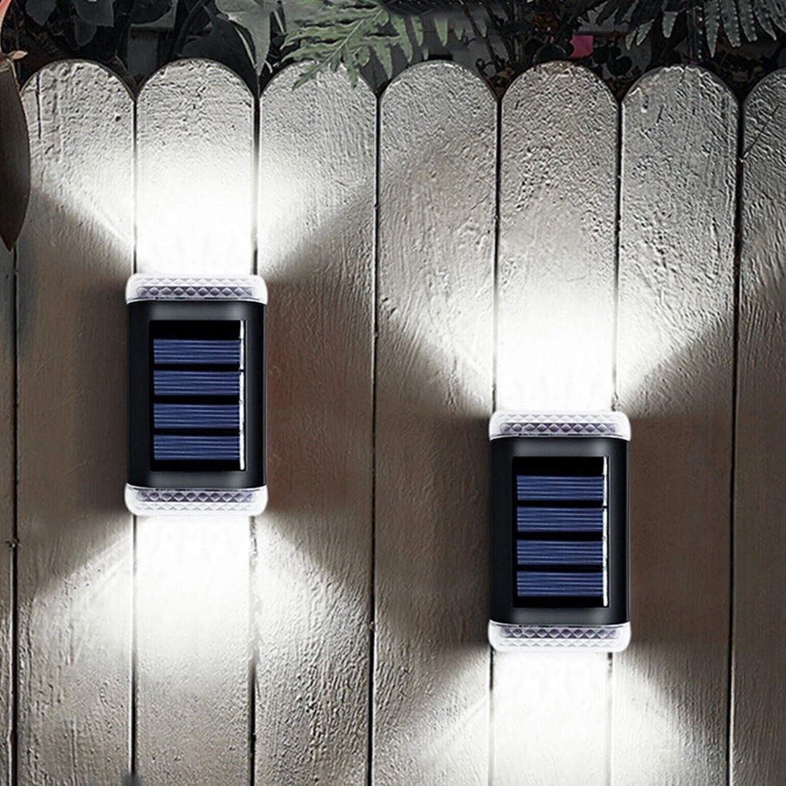 8Pack Super Bright Solar Powered Door Fence Wall Lights LED Outdoor Garden Lamp — image 8