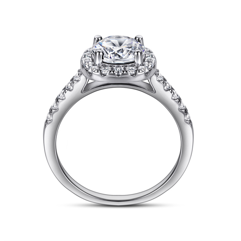 Women's Rose Gold White Gold Sterling Silver Ring