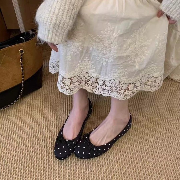 Polka Dot Mary Jane Flats