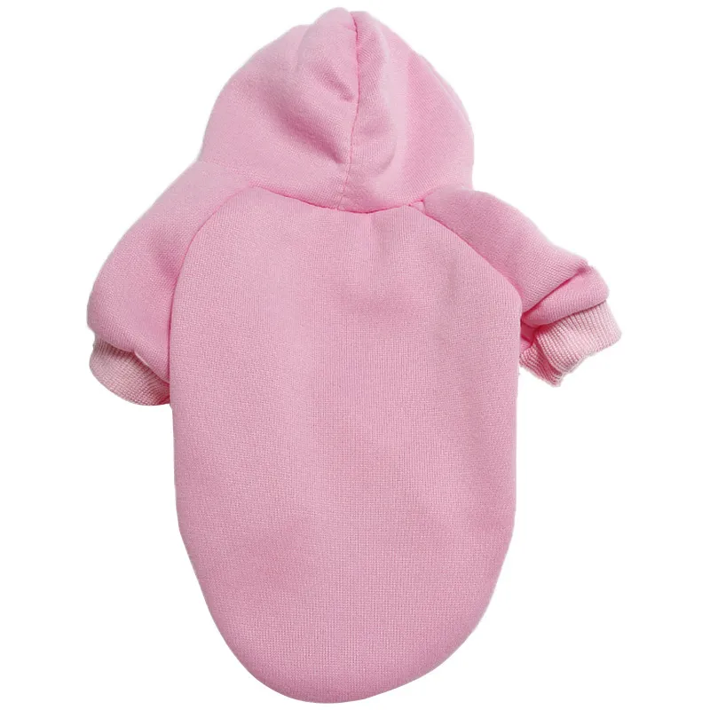 Pet Sweater Puppy Clothes Simple Monochrome - Pink