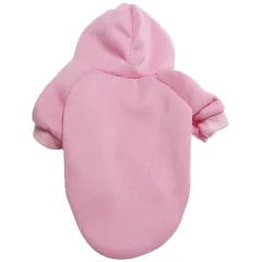 Pet Sweater Puppy Clothes Simple Monochrome - Pink - View 1