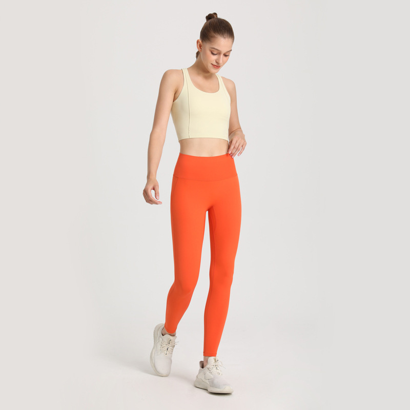 Title 2, High Waist Lycra Workout Clothes Peach, designe...