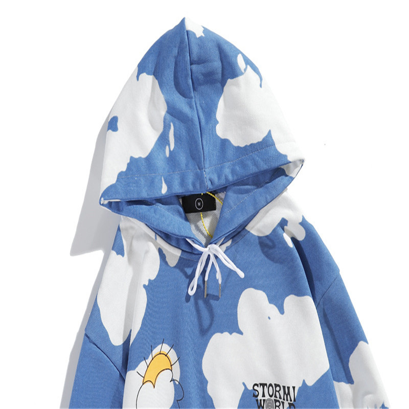 Title 13, Thunderbolt Tie-dye Mens and Womens Hooded Sw...