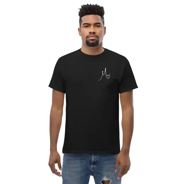 Men's Logo T shirt Dark Short Sleeved Black - Shop at LoveMi