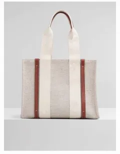 Tote Bag One Shoulder Korean Version Of Large-capacity Canvas - Khaki - View 1
