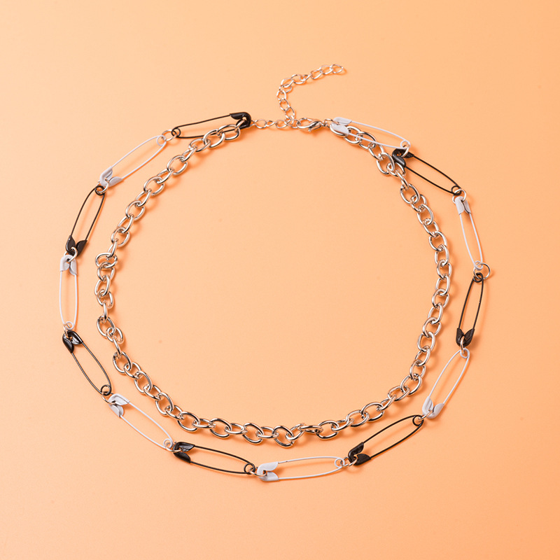 Simple And Simple Double-layer Metal Chain Necklace