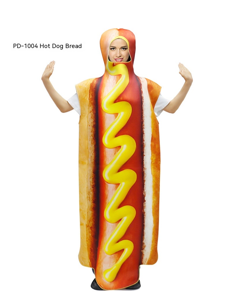 Halloween Carnival Party Costume Banana Prop Stage Performance Costume Hot Dog Bread M - Shop at LoveMi