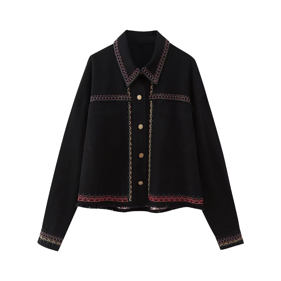 Women's Long Sleeve Lapel Versatile Coat - Image 3