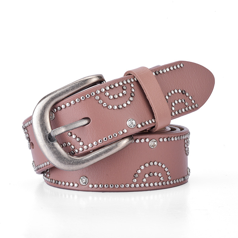 Title 2, Girly pants belt with rhinestone inlaid alloy p...