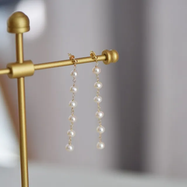 Girl Earring Earrings Retro Premium Earrings Golden Needle - Shop at LoveMi