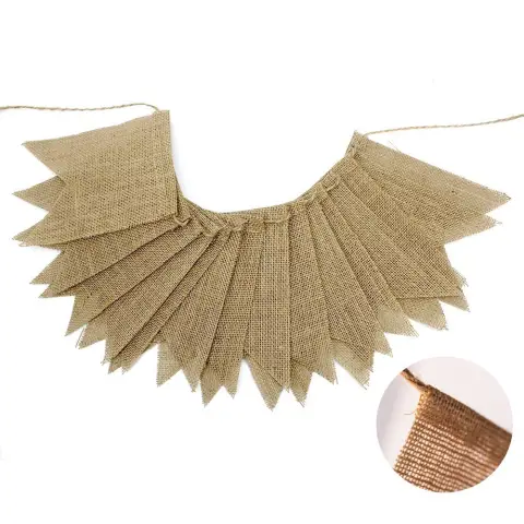 15 PCs Linen for Wedding Decoration Pennant Party Dovetail