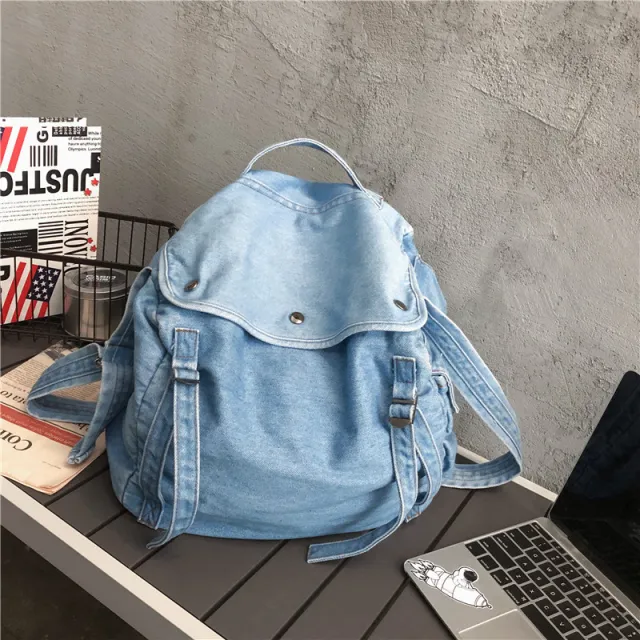 Cowgirl Canvas Simple One shoulder Messenger Bag Blue - Shop at LoveMi