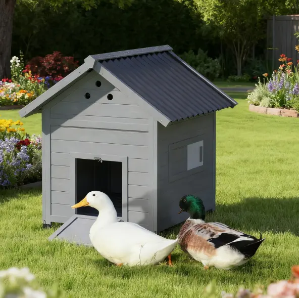 Wooden Pet House With Openable Roof