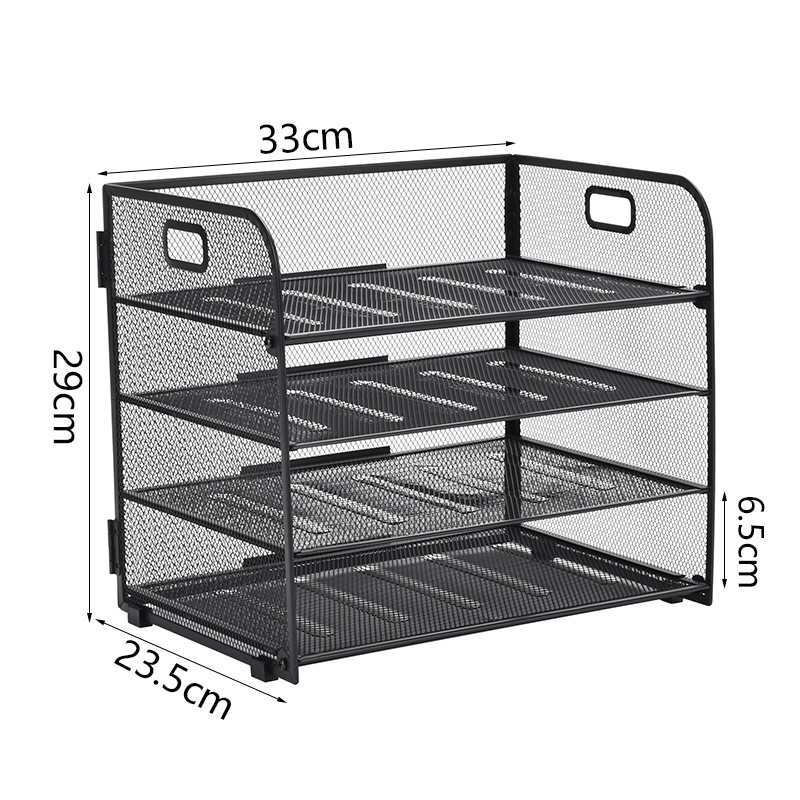 Title 8, Desktop Multi-layer Metal Mesh Storage Rack