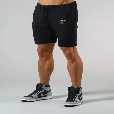 Athleisure Cotton Quarter Shorts Slim Running