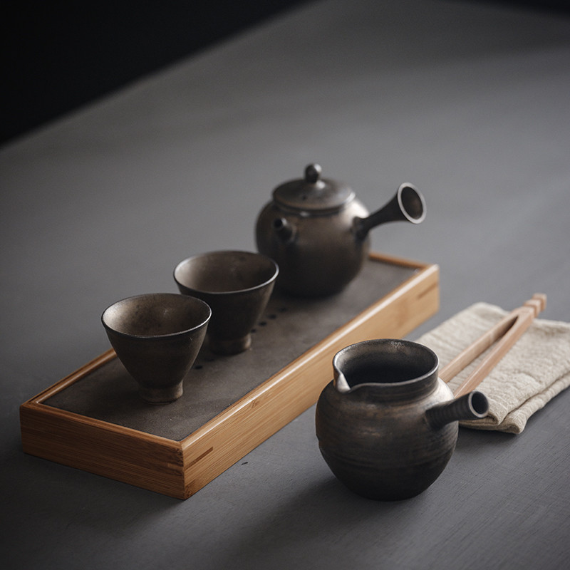 Vintage Japanese Patina Glaze Tea Cup