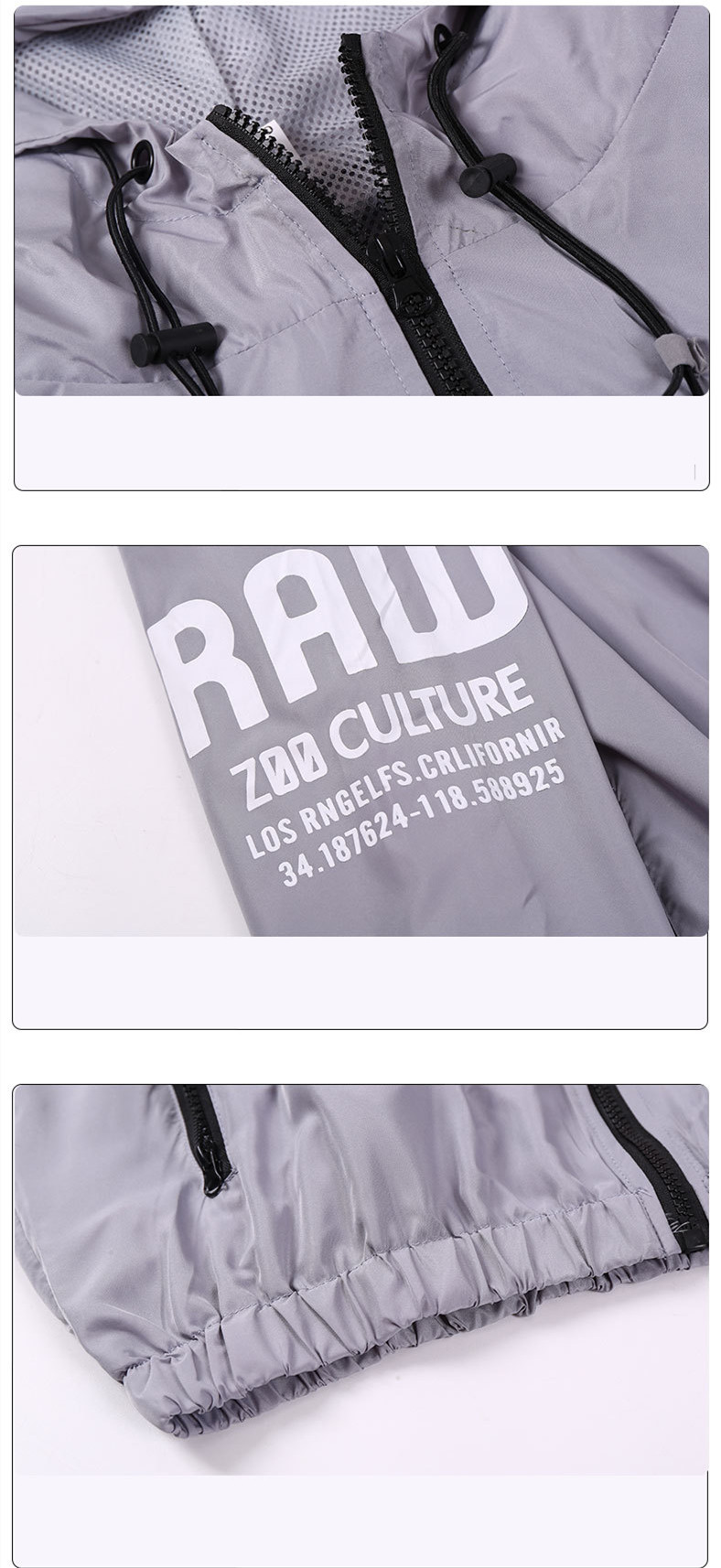 Long Sleeve Sports Men's Cardigan Hooded Fitness Sweater