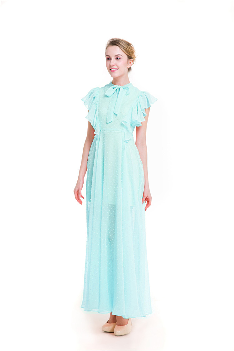Sleeveless Chiffon Long Dress, picture 7 of 9