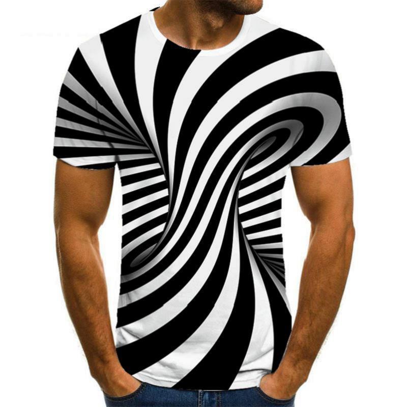 Title 23, Mens Fashion Casual 3D Print Short-sleeved Top...