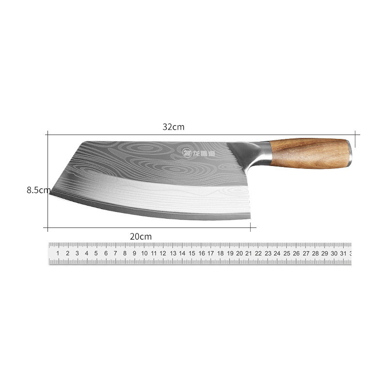 Title 8, Stainless Steel Kitchen Knife With Wooden Handle