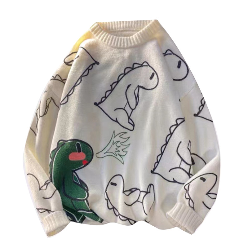 Shark Pattern Sweater Female Autumn And Winter College Style Sweet Cool Pullover