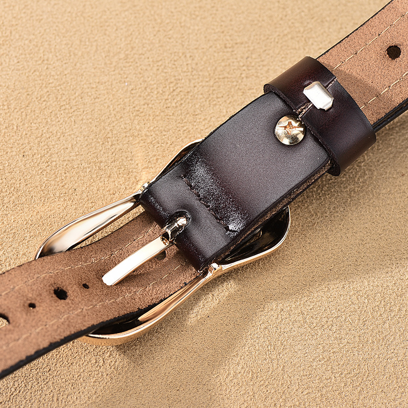 Title 7, Womens Fashion Versatile Leather Hollow Belt