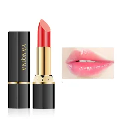 Blue Enchantress Lipstick Rose Red Beauty Makeup - Black Tube Red Cherry Flavor - View 1
