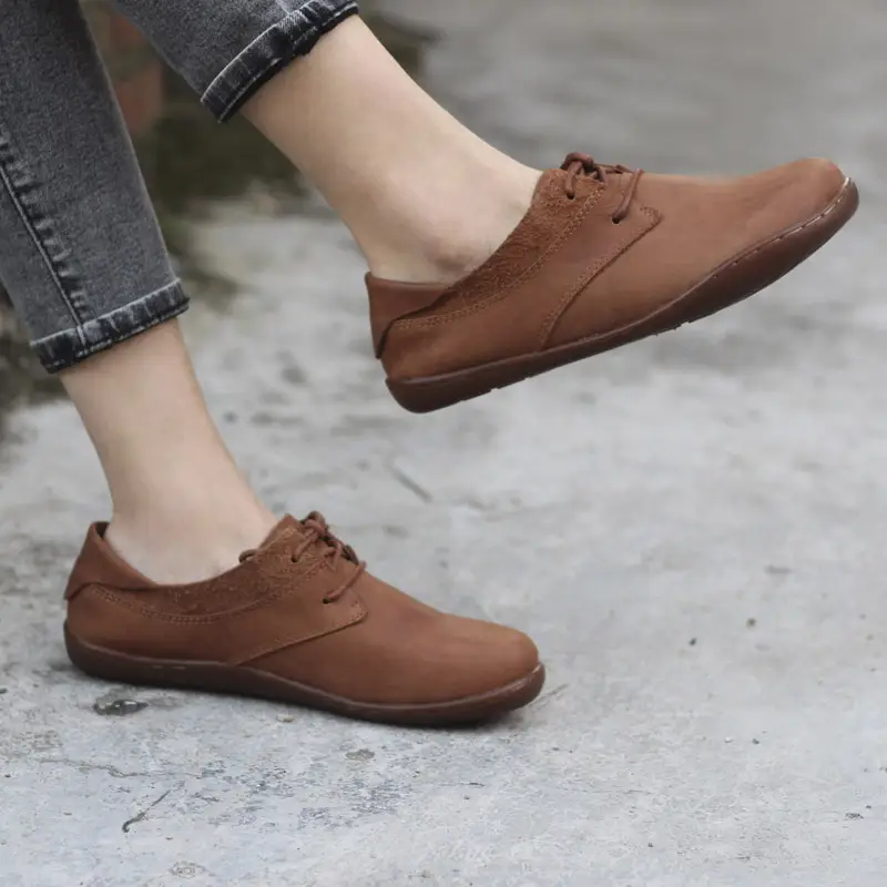 Retro Casual Women's Shoes Spring And Autumn Flat Shoes