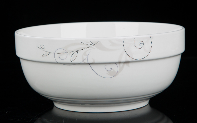 Title 4, 3 Sets Chinese Ceramic Bowl 8 Inch Soup Bowl C...