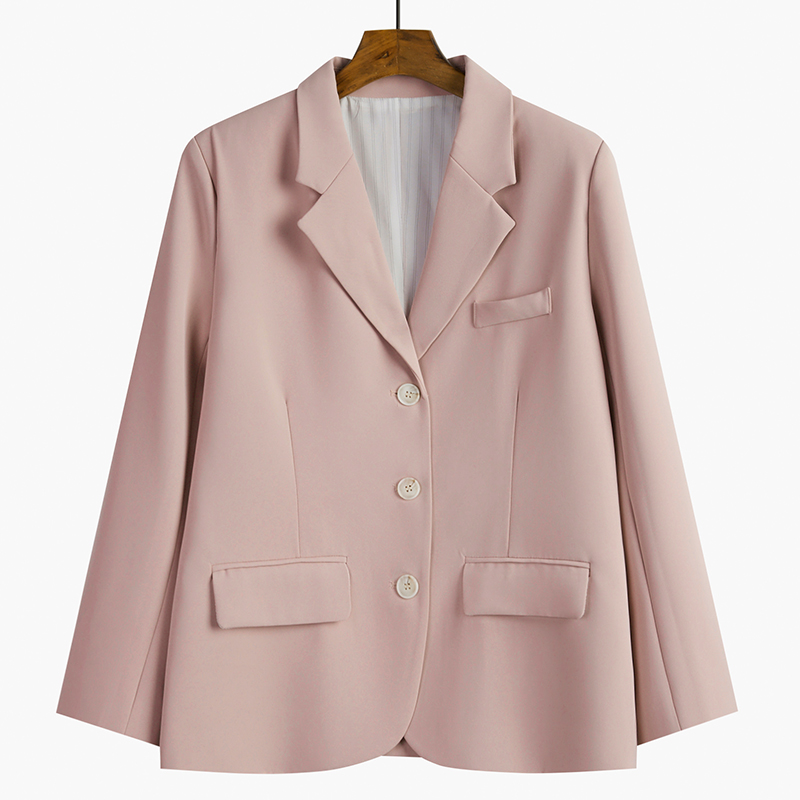 Women's Loose Black Suit Jacket Spring