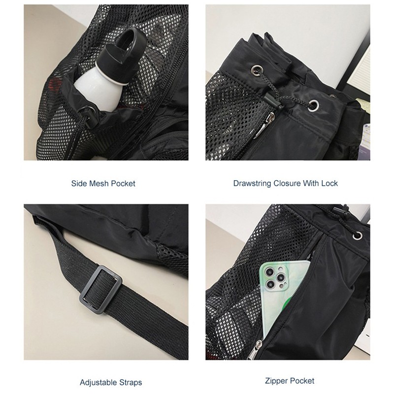 Swimming Bag Ventilated Mesh Backpack Tote WWet Dry Pockets