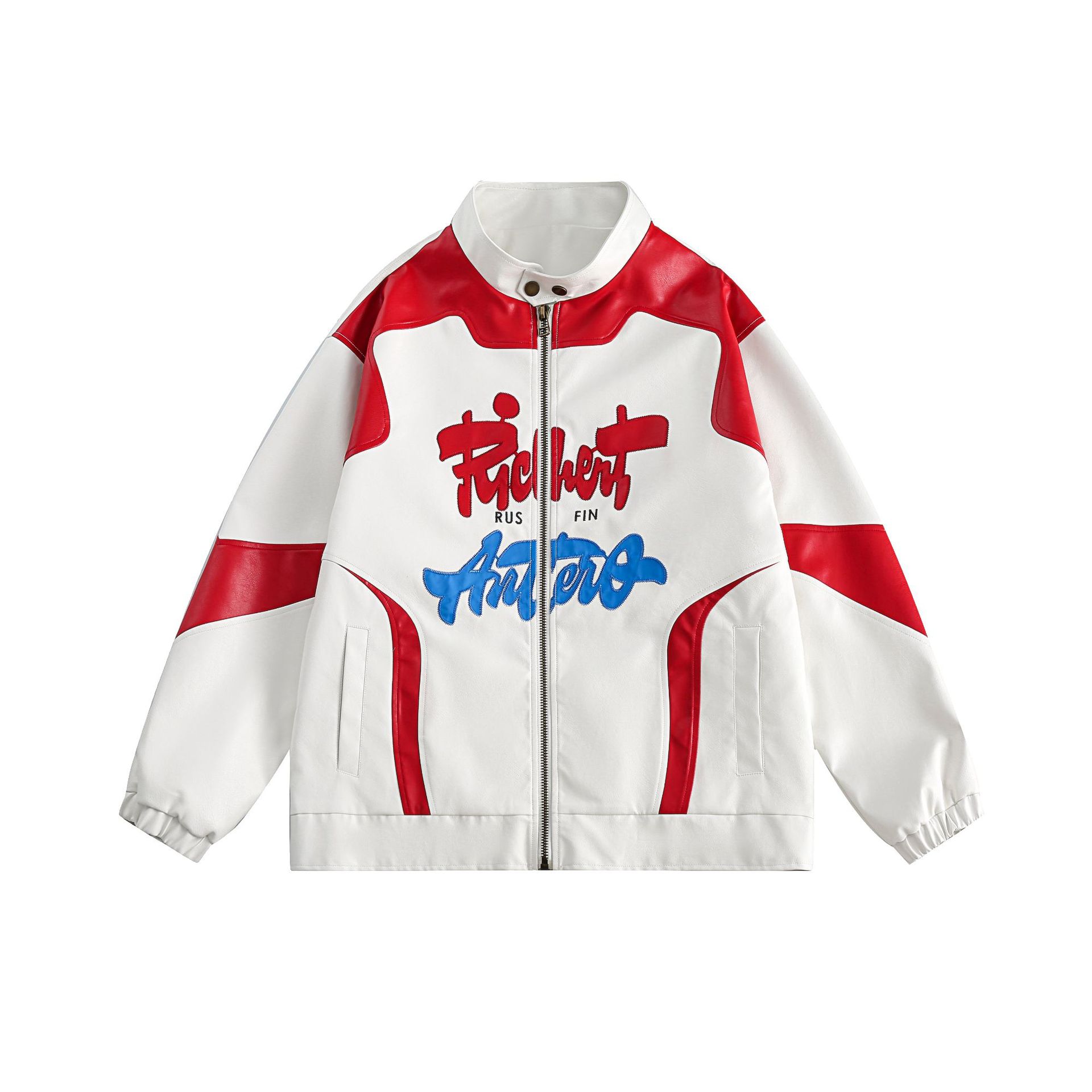 American Street Red Loose-fitting Baseball Uniform For Men