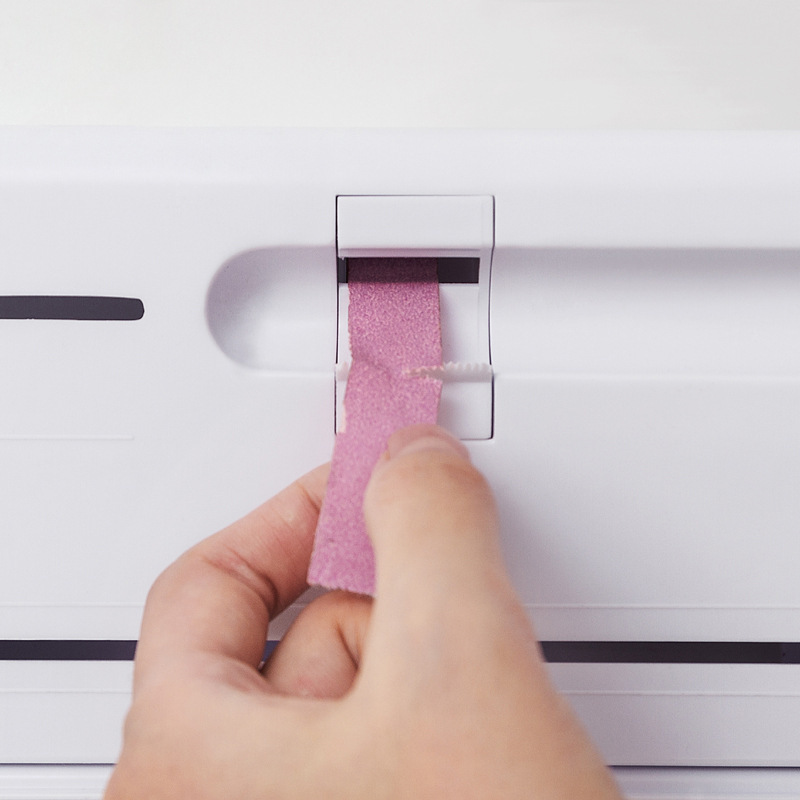 Paper Roll Storage Shelf With Cutter