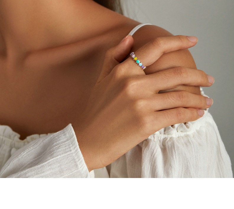 Fashion Creativity Cute Five-pointed Star Ring In Sterling Silver Color