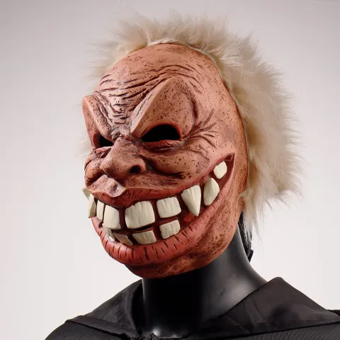 Funny Old Man Mask with Buck Teeth