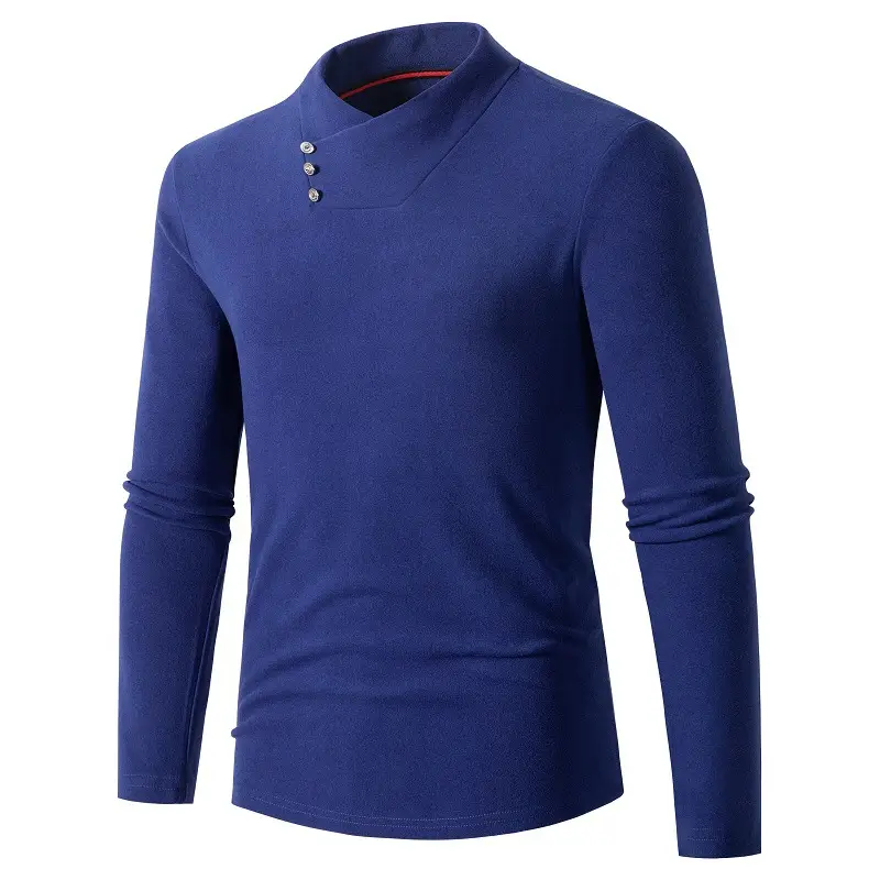 Men's Long Sleeved Casual Sweater Slim Stand Collar