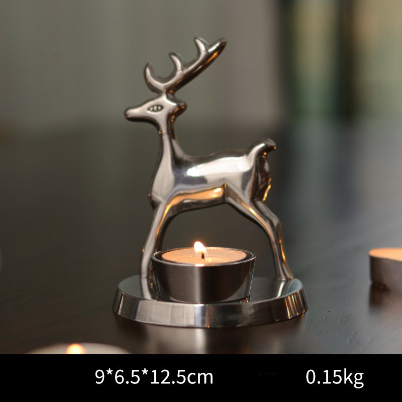 Tabletop candlelight dinner props christmas candle holder