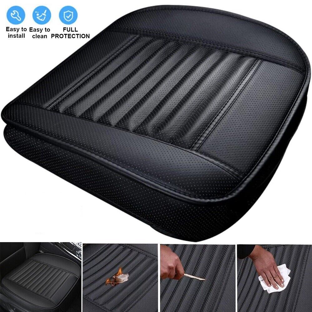 1Pcs 3D Car Front Seat Cover Pad Full Surround PU Leather Chair Cushion Mat 6