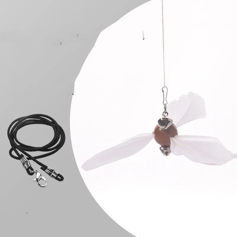 Cat Toy Laser Tease Cat Stick Feather Bell - Model C Of Fitting Head