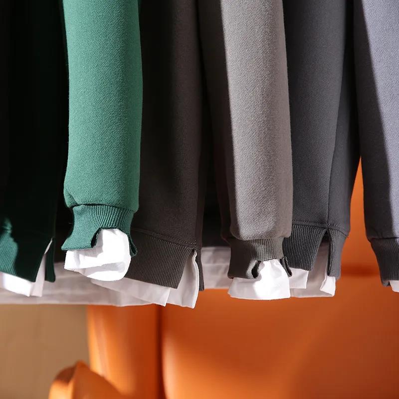 ملابس شتوية رجالي من الفليس بأكمام طويلة مزدوجة