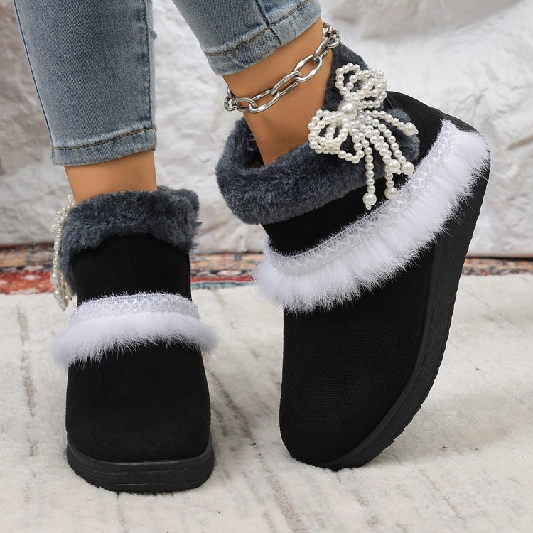 Faux Suede Snow Boots, picture 2 of 3
