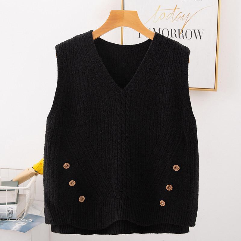 Title 5, Hem split pullover trui dames vest kraag klein ...