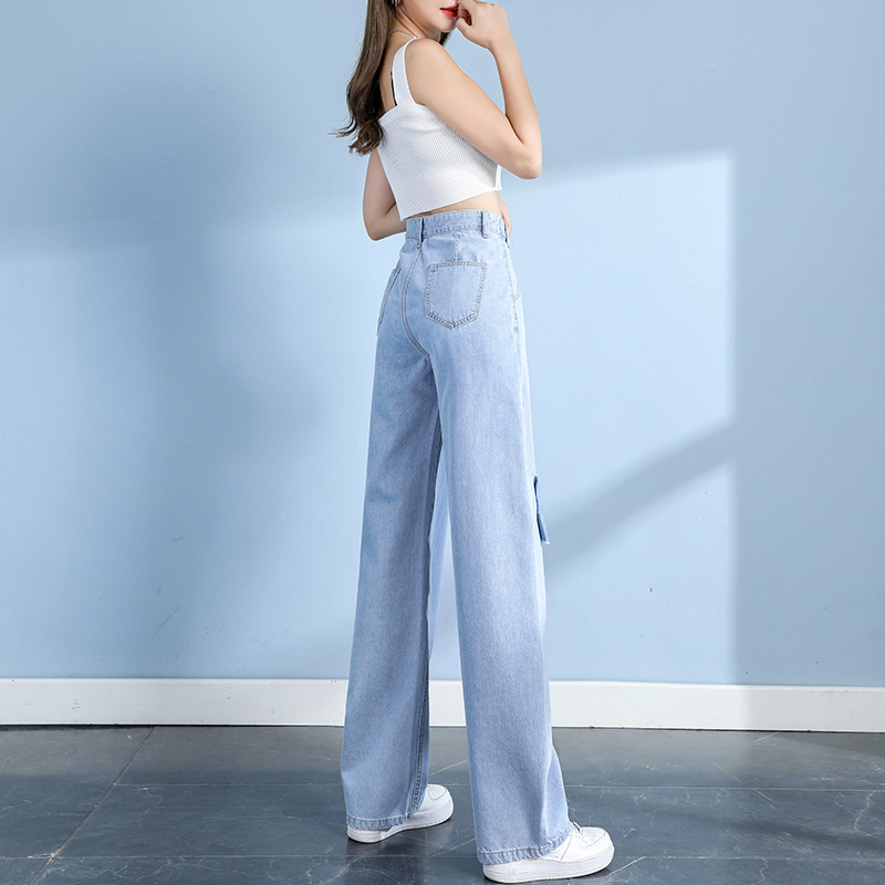 Title 12, Tencel Thin High Waist Loose Slim Mopping Pants