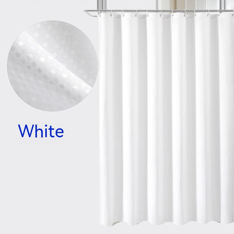 Title 7, Plain Waffle Polyester Shower Curtain