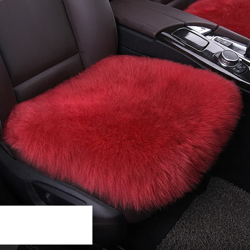 Fashion Wool Car Seat Single Winter Without Backrest