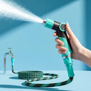 High Pressure Car Wash Nozzle, Household Soft Flush Water Hose Booster Tap, Powerful Spray Gun For Tap Water Floor Cleaning