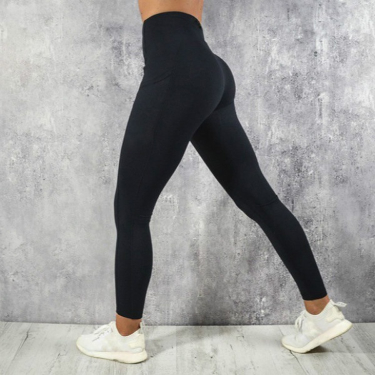 Title 4, Leggings da donna tinta unita, a vita alta, fit...