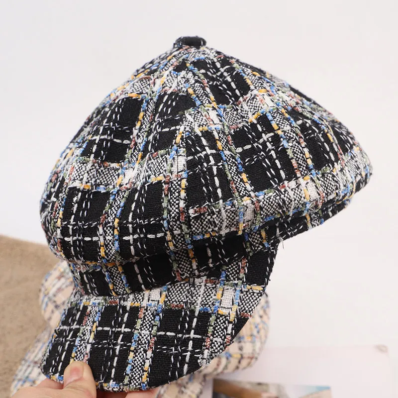 Korean Version All-match Trendy Three-dimensional Navy Hat Women's Trendy - Black