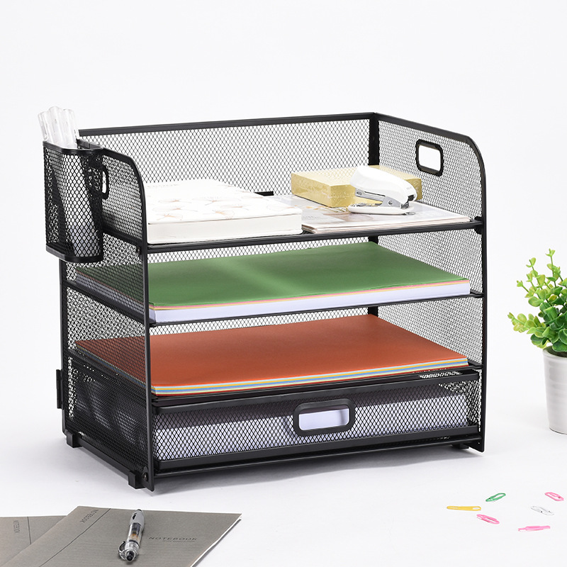 Title 4, Desktop Multi-layer Metal Mesh Storage Rack